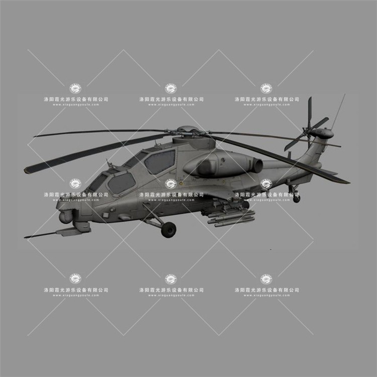 西秀武装直升机3D模型